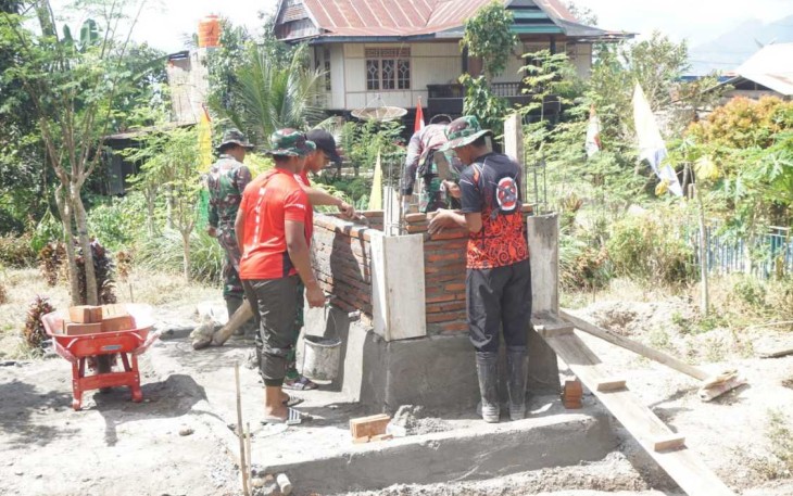 Bak penampungan air sumur bor TMMD Kodim Enrekang 