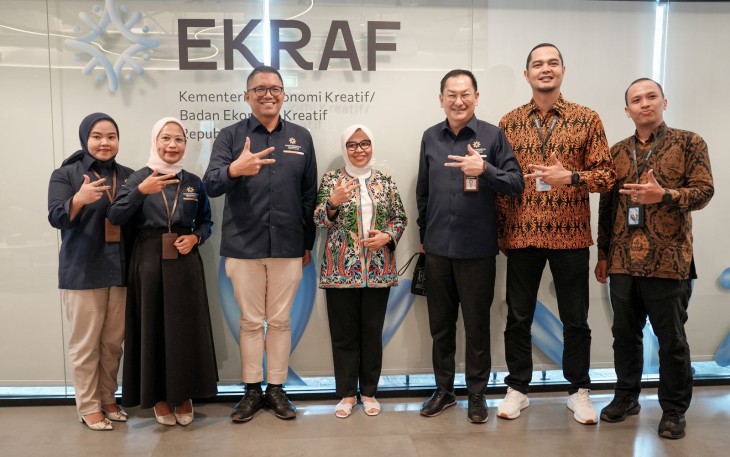 Kementerian Ekonomi Kreatif (Kementerian Ekraf) terus memperkuat kolaborasi lintas lembaga dalam mendukung pencapaian visi Indonesia Emas 2045