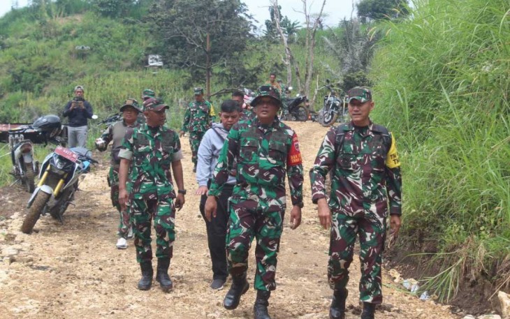 Kunjungan tim Wasev meninjau pelaksanaan TMMD ke-125 Kodim 1419/Enrekang 