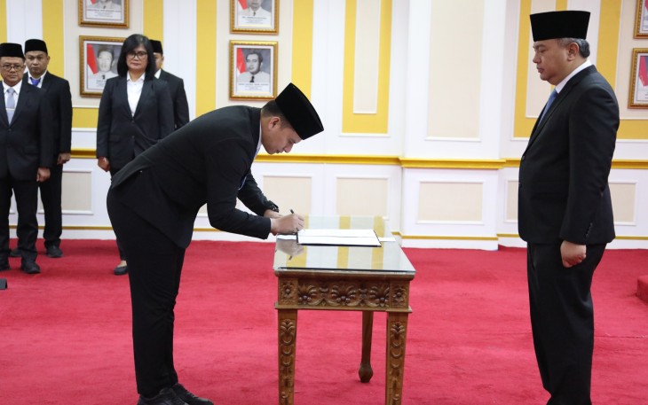 Sekjen Kemendagri Lantik Pejabat Pengawas