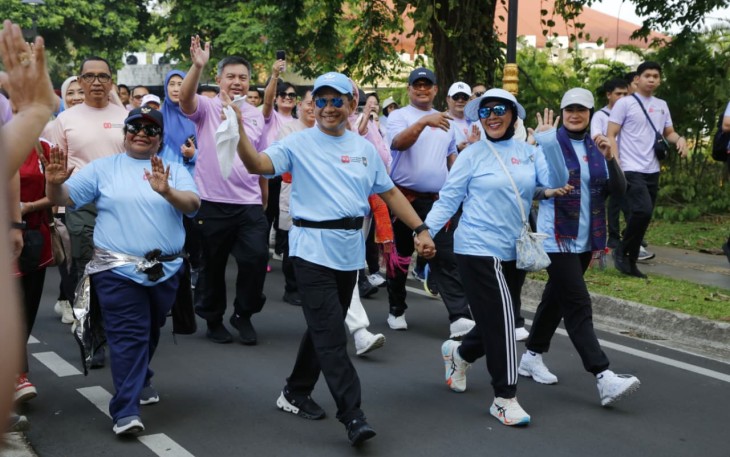 Kementerian Dalam Negeri (Kemendagri) menggelar puncak acara Hari Ulang Tahun (HUT) ke-80 di Taman Mini Indonesia Indah (TMII), Jakarta, Minggu (24/8/2025)