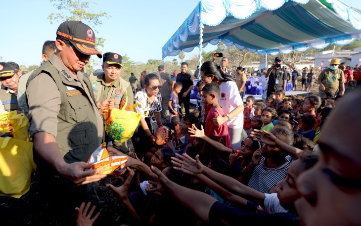 Pemerintah melalui Badan Nasional Penanggulangan Bencana (BNPB) akan membangun Hunian Tetap (Huntap) tahap pertama bagi para penyintas bencana erupsi Gunungapi Lewotobi Laki-Laki
