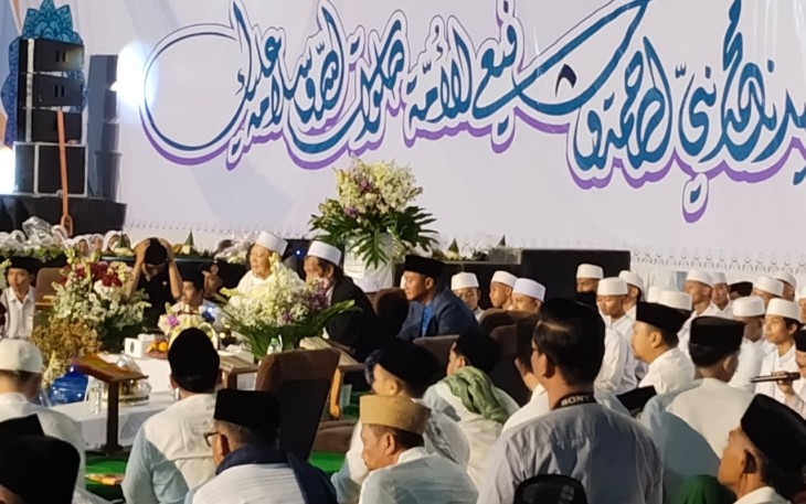 Kegiatan Dziba dan Al-Barzanji di wilayah desa binaan 