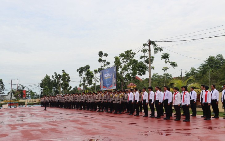 Polres Bintan Gelar Upacara Hari Olahraga Nasional Tahun 2025