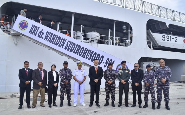 Satgas Port Visit TNI AL di Papua New Guinea 
