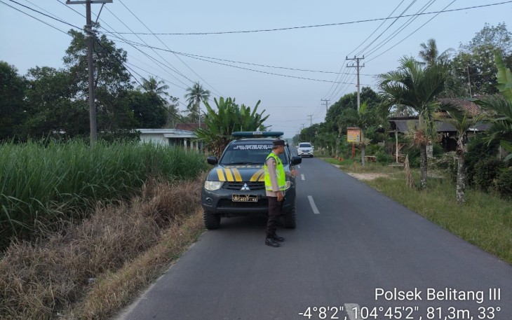 Polsek Belitang III Laksanakan Patroli Berikan Rasa Aman Pada Masyarakat
