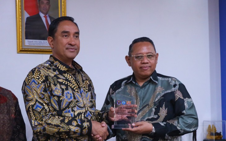 Kepala BNN RI, Suyudi Ario Seto, saat menggelar audiensi bersama Komunitas Ojek Online, di Ruang Rapat Sudirman, Gedung Tan Satrisna BNN, Cawang, Jakarta Timur, pada Selasa (23/9)