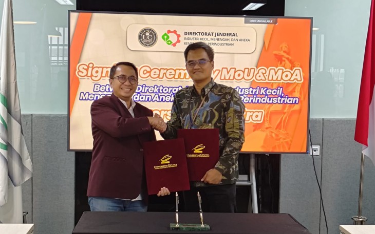 Direktur IKM Kimia, Sandang MoU Universitas Ciputra Surabaya 