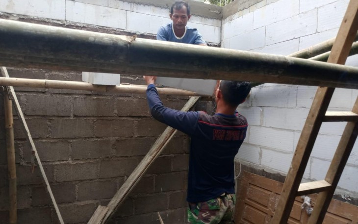 Pengerjaan rutilahu TMMD ke 126 Kodim Pacitan 