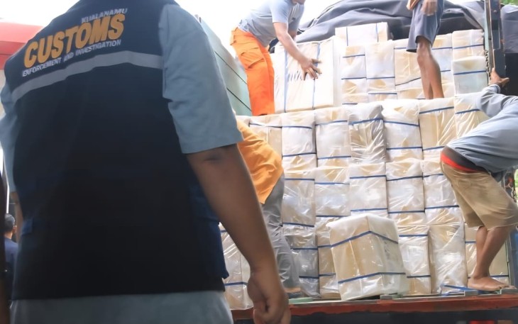 Bea Cukai Lhokseumawe ungkap penindakan rokok ilegal yang dilakukan di Aceh Utara