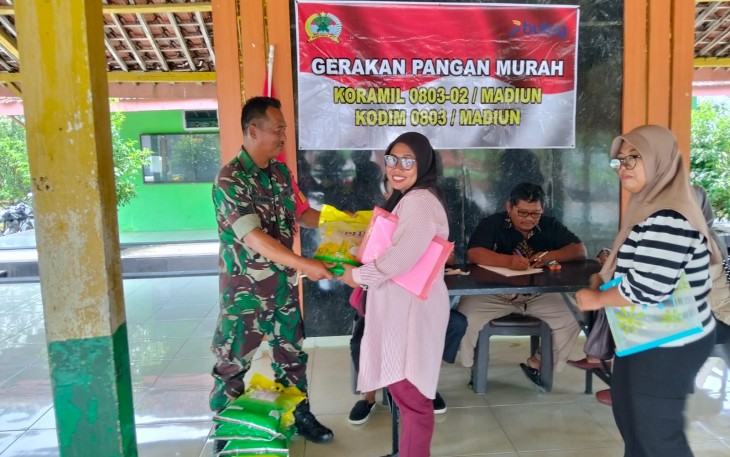 Gerakan Pangan Murah Koramil 0803-02/Madiun