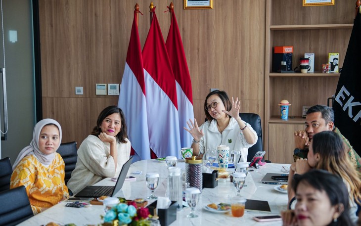 Wakil Menteri Ekonomi Kreatif, Irene Umar, menerima audiensi Dana Indonesia, Jakarta, Jumat (31/10/2025)