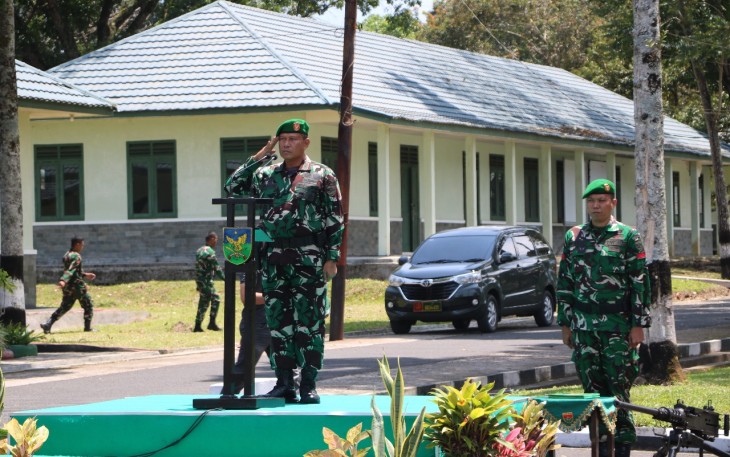 Kasrem 041/Gamas Pimpin Upacara Penutupan Pelatihan Persami dan Bela Negara KKRI Gelombang III Tahun 2025
