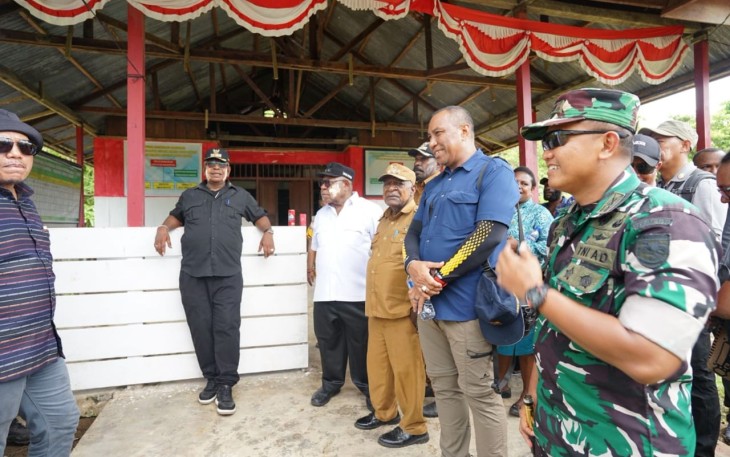 Dandim 1710/Mimika Dampingi Bupati Timika Laksanakan Kunker ke Kampung Uta