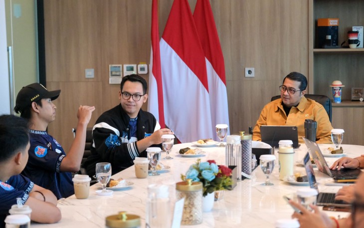 Menteri Ekonomi Kreatif, Teuku Riefky Harsya, menerima audiensi EVOS Esports, Jakarta, Senin (3/11/2025)