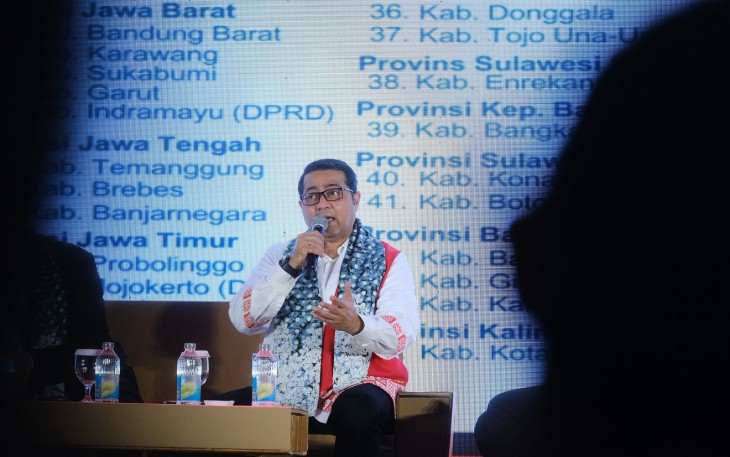 Menteri Ekonomi Kreatif, Teuku Riefky Harsya, menjadi salah satu panelis dalam sesi diskusi panel pada Konferensi International ‘Future Creative Ecosystem: AI, Media Art, and Digital Humanity’ yang merupakan rangkaian acara Indonesia Creative Cities Festival (ICCF) di Auditorium Lantai 7, Malang Creative Center, Malang, Sabtu (8/11/2025)