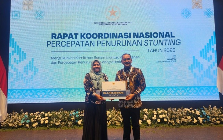 Wali Kota Tebing Tinggi Terima Penghargaan Insentif Fiskal dari Kementerian Keuangan Republik Indonesia 