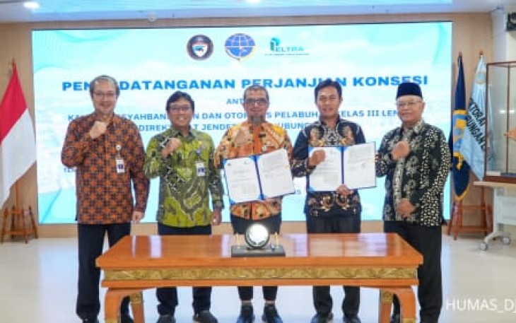 Kemenhub Teken Konsesi Pengusahaan Jasa Kepelabuhanan di Pelabuhan Lembar Selama 30 Tahun