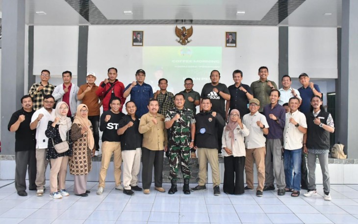 Coffee morning Dandim Ponorogo bersama awak media