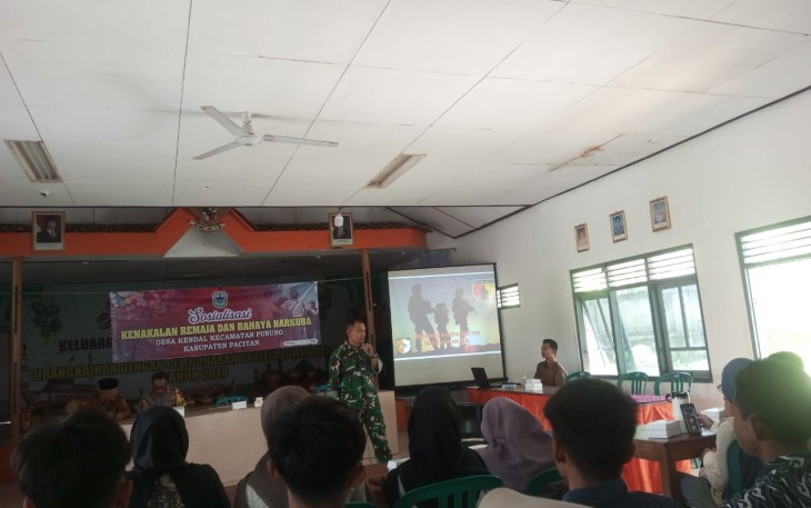 Danramil 0801/10 Punung Tekankan Peduli Tentang Generasi Penerus Dalam Sosialiasi Kenakalan Remaja