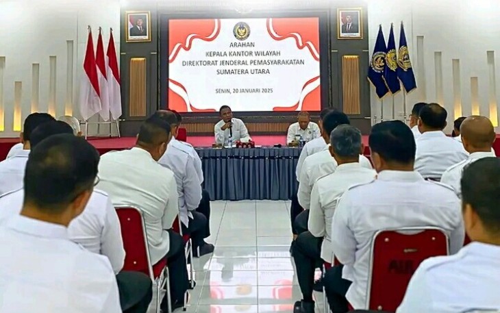 Karutan Pangkalan Brandan Erwin Siregar Mengikuti Arahan Strategis Kakanwil Ditjenpas Sumut.
