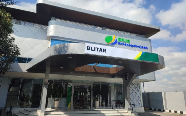 Kantor BPJS Ketenagakerjaan Cabang Blitar. (Foto : Klikwarta.com)