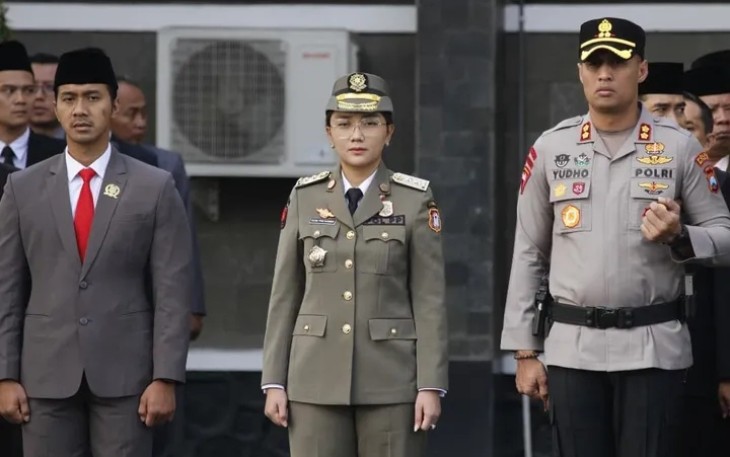 Wakil Ketua DPRD Kota Blitar M. Hardita Magdi Saat Ikut Apel Peringatan HUT Satpol PP Satlinmas dan Damkar 
