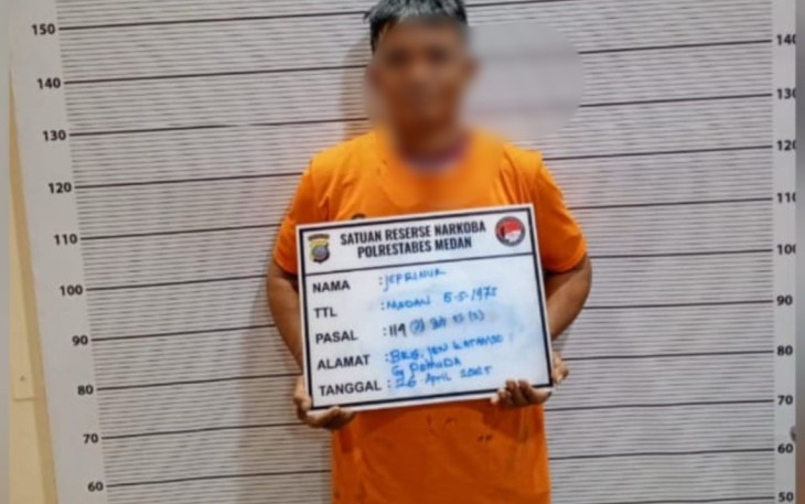 Poto Diduga Pelaku Pengedar Narkoba