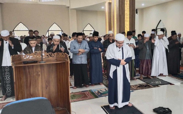 Salat Iduladha 1446 H, dengan Imam Ustadz H Agus Maulana Daud di Masjid Jami' Asy-Syahid, Depok, Jum'at (6/6)