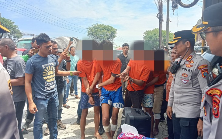 Polsek Sunggal Tanggkap Komplotan Begal Sadis Kerap Beraksi di Medan-Binjai
