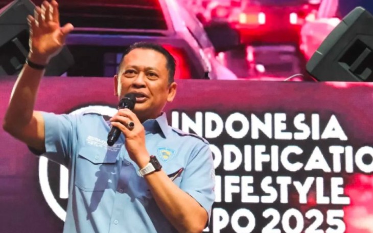Anggota DPR RI sekaligus Ketua MPR RI ke-15 dan  Ketua Dewan Pembina Ikatan Motor Indonesia (IMI), Bambang Soesatyo.