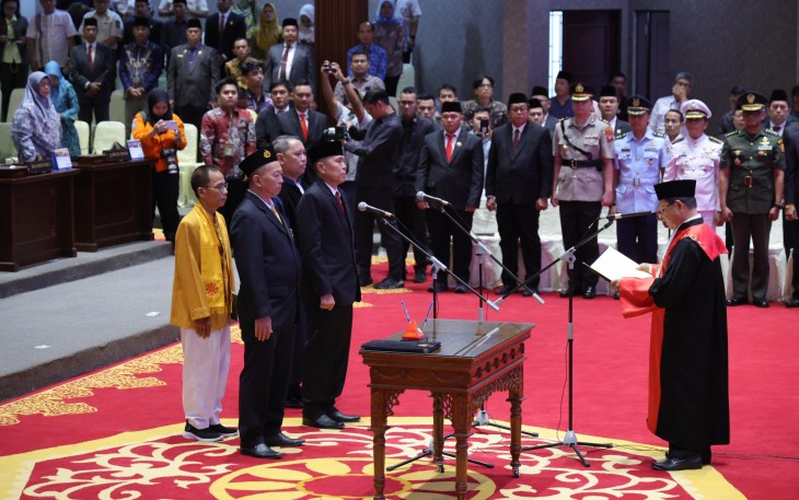Wagub Kepri Hadiri Rapat  Paripurna Pengucapan Sumpah Anggota DPRD 
