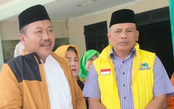 Ketua DPD Partai Golkar Jatim, Ali Mufthi, ditengah acara rapat koordinasi dan diskusi internal di Kantor Golkar Jl. Ahmad Yani, Surabaya, Selasa (22/7/2025).
