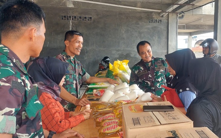 Kodim 0315/Tanjungpinang Gelar Kegiatan Pasar Murah