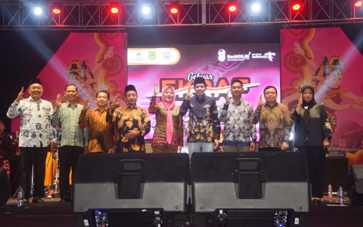 Gebyar Ekraf 2025 di Alun-alun Trenggalek, Jumat (15/8/2025). 