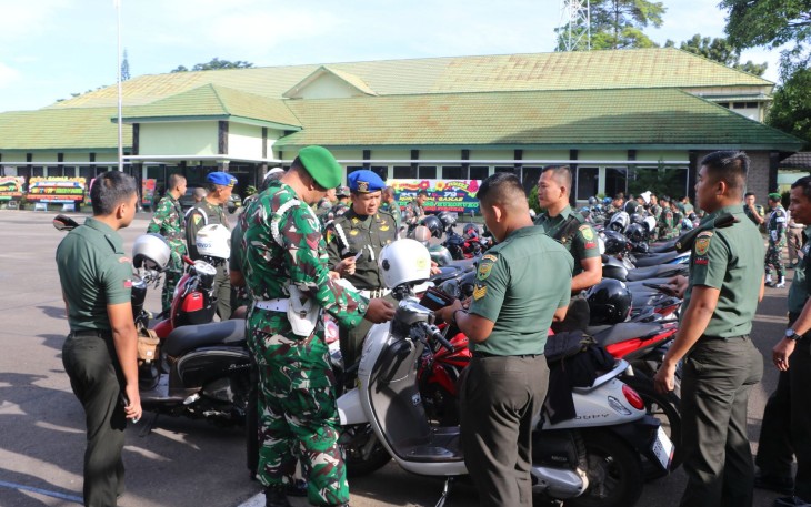 Ops Gaktib (Operasi Penegakan Ketertiban) Polisi Militer Waspada Wira Lembing Periode Triwulan I TA. 2025, Detasemen Polisi Militer (Denpom) II/1 Bengkulu melaksanakan Sosialisasi Ops Gaktib
