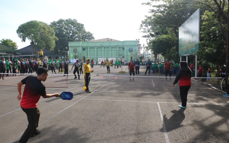 Pertandingan Olahraga dalam Rangka HUT Ke 79 Korem 041/Gamas