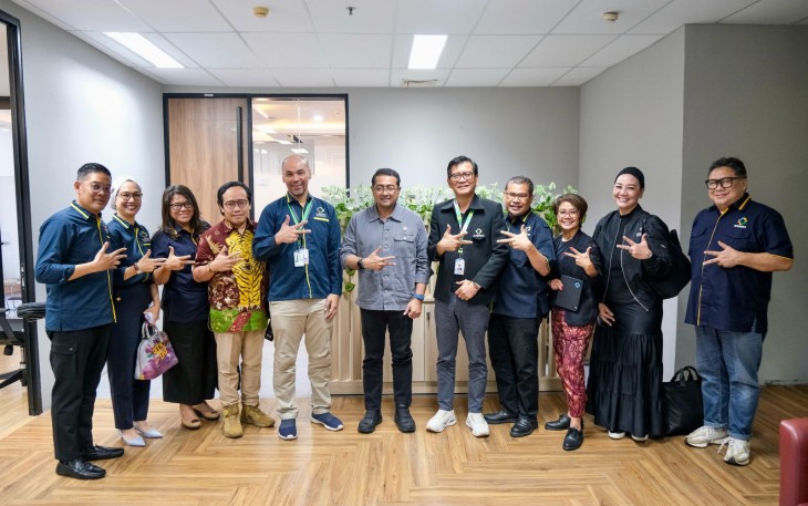 Menekraf Riefky saat audiensi di Menara Merdeka, Jakarta, pada Selasa, 11 Maret 2025.