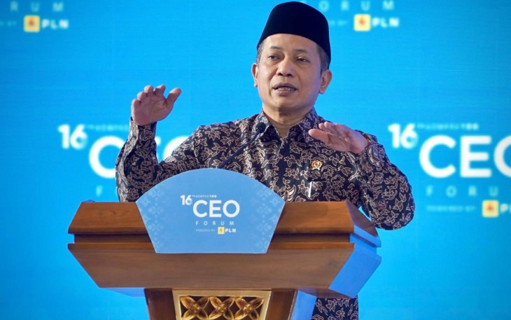 Menteri Koperasi (Menkop) Ferry Juliantono dalam Forum 16 Tahun Kompas 100 CEO Forum di ICE BSD, Tangerang, Rabu (26/11).