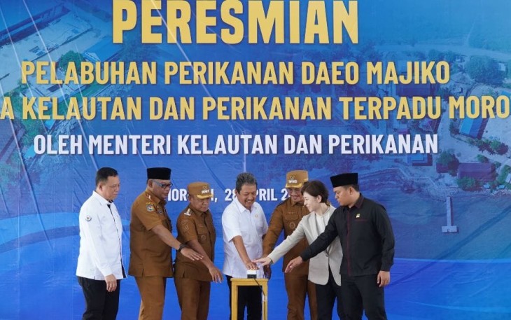 Menteri KKP saat Resmikan SKPT Morotai, Senin (28/4). 