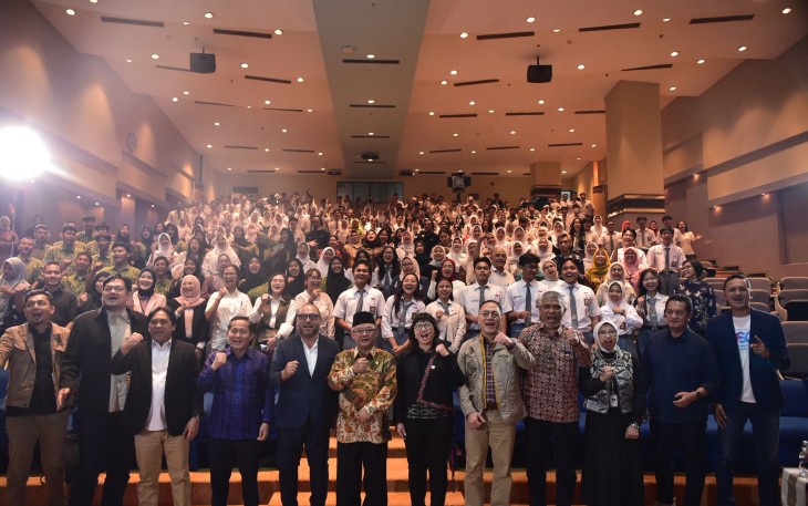 Peluncuran Online Scholarship Competition (OSC) Tahun 2025 di Universitas Trisakti, Jakarta, pada Kamis (21/8). 