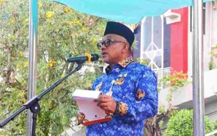 Wali Kota Tanjungpinang, Lis Darmansyah saat upacara peringatan Hari Pahlawan Tahun 2025.