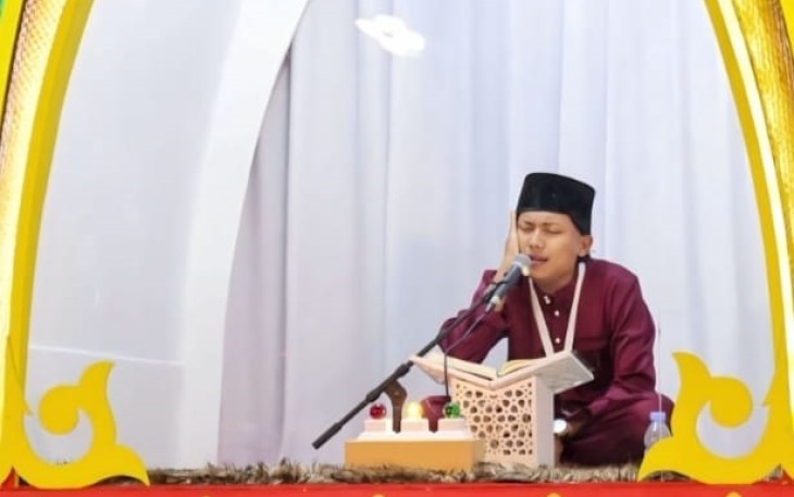 Penampilan salah satu peserta STQH XI Tingkat Provinsi Kepulauan Riau. 