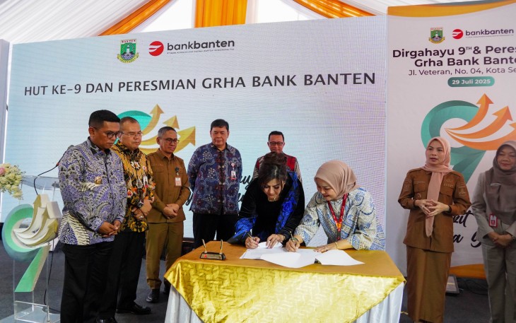 Perjanjian tersebut ditandatangani oleh Yetty Fitria Suprapto - Senior Vice President Fund and Services Division dan Kepala Divisi Dana dan Jasa Bank Banten I Gusti Ayu Nyoman Rai, di Kantor Pusat Bank Banten.