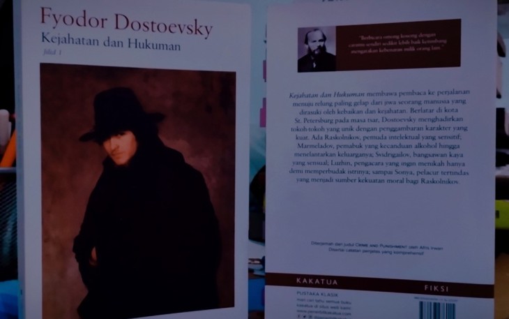 Sumber Foto : Buku Kejahatan dan Hukuman karya Fyodor Dostoevsky yang dibagi menjadi dua jilid