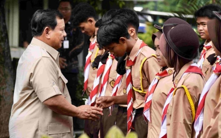 Presiden Prabowo saat Kunjungi Sekolah Rakyat Menengah Atas 10 Jakarta Selatan