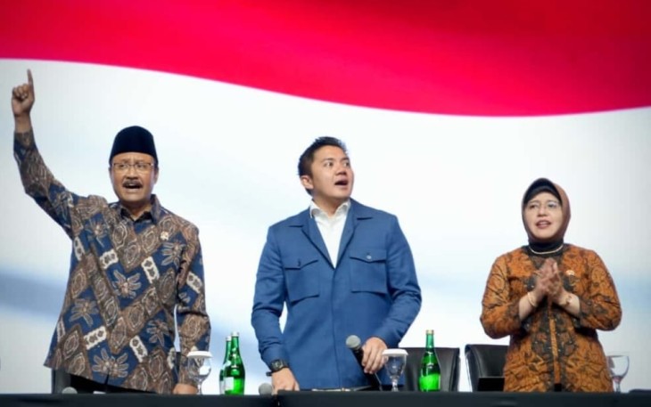 Rapat Koordinasi Nasional DTSEN di Hall Kota Kasablanka, Jakarta, Kamis (13/11/2025), yang dihadiri ratusan pimpinan BPS dan dinas sosial dari seluruh Indonesia.