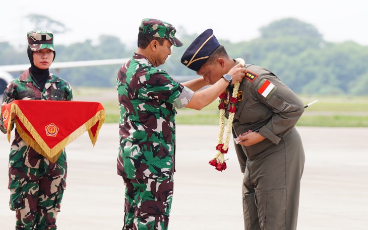 Acara penyambutan dipimpin oleh Kepala Staf Angkatan Udara (Kasau) Marsekal TNI Tonny Harjono, bertempat di Base Ops Halim Perdana Kusuma, Sabtu (13/09/2025).
