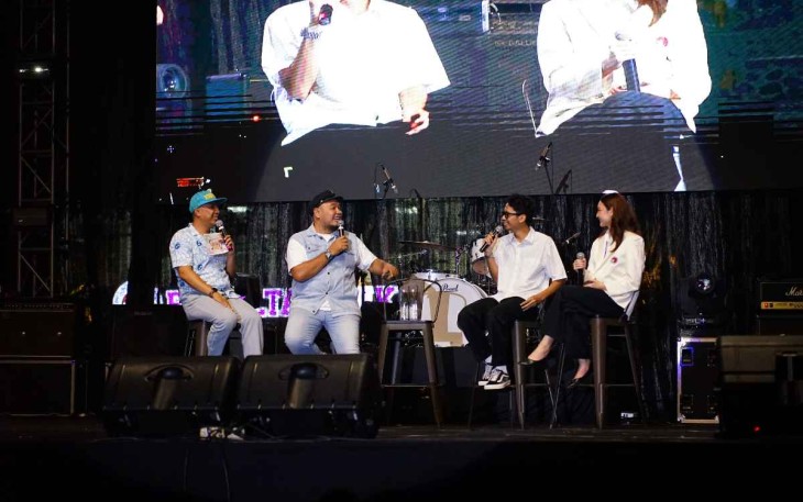 Sesi Talk Show bersama Awang Adjiewasita, Sadana Agung, dan Carliena Alexandra di gelar Inaugurasi OMB UKSW 2025