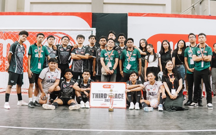 Tim Futsal UKSW berhasil meraih juara 3 dalam Liga Mahasiswa (LIMA) 2025”, baru-baru ini. 